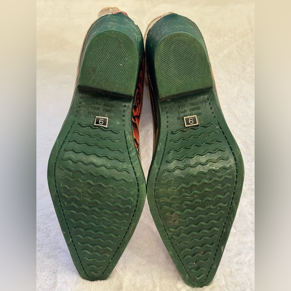 Nomad Skull & Red Roses, Mid-Calf, Rubber Cowboy Rain Boots- size 9 - Picture 8 of 9